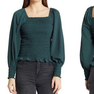 Madewell Lucie top new with tags! Size medium. Beautiful rich color